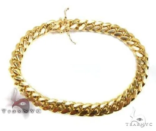 JALGAS - SKYLINE JEWELRY 14k YG Solid Miami Cuban Bracelet 4mm 8 inches 68205 in Yellow – Bracelet