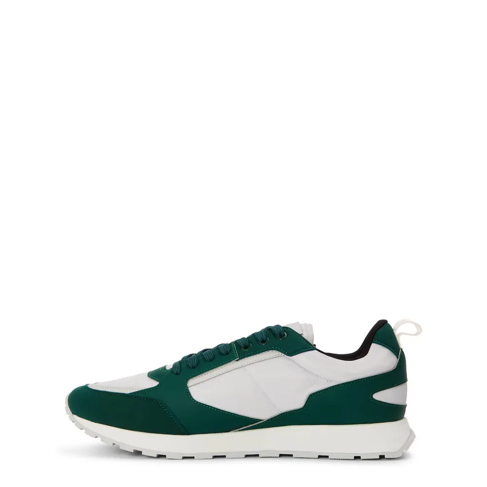 Hugo Men's Icelin Runners Casual Low-Top Trainers in Open Green, additional product view 2