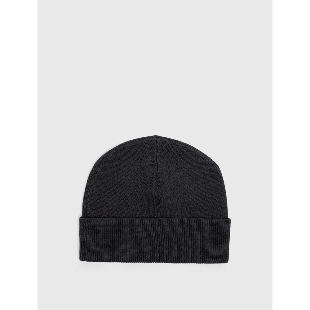 Pretty Green Men's Norbury Beanie in Black, additional product view 2