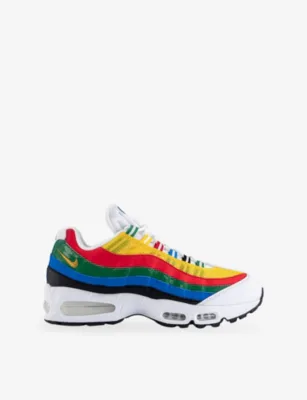 For Him Air Max 95 Woven Trainers - 4 in WHITE METALLIC GOLD CHIL – Mens | Trainers | Lace up trainers