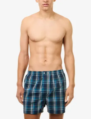 DEREK ROSE Barker Check-Print Cotton Boxer Shorts detail 2