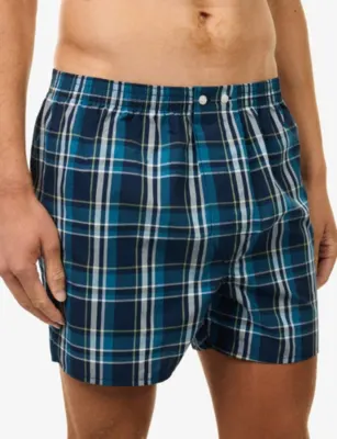 DEREK ROSE Barker Check-Print Cotton Boxer Shorts detail 3