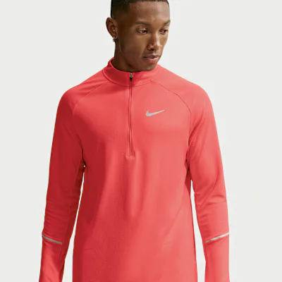 Nike Miler Men's Dri-FIT 1/2-Zip Running Top - Light Crimson/Bright Crimson