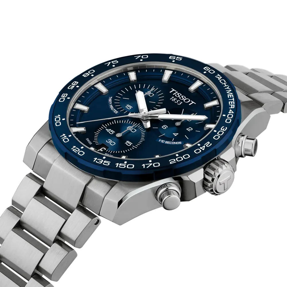Tissot Supersport Chrono 42mm Mens Watch Blue in Blue, additional product view 2