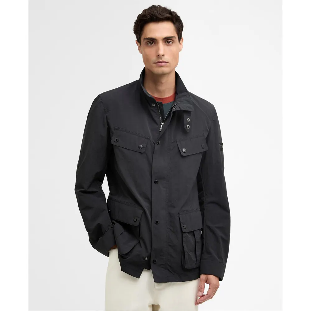 Barbour International Mens Modern Duke Showerproof Jacket detail 2