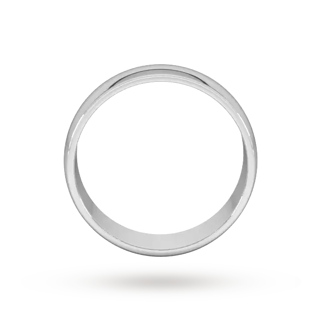 For Him 6mm D Shape Standard Wedding Ring In 18 Carat Yellow Gold, additional product view 3
