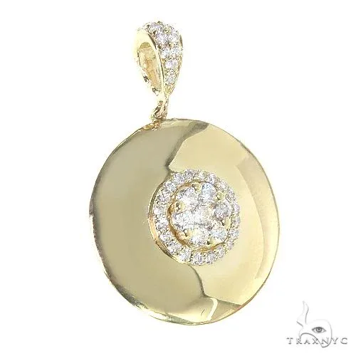 MARYAM - CORE 14K Gold Round Diamond Pendant 66811 in Yellow – Pendant