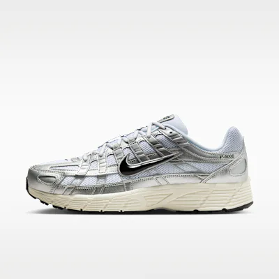 Nike P-6000 Shoes - White/Metallic Silver/Flat Silver/Black
