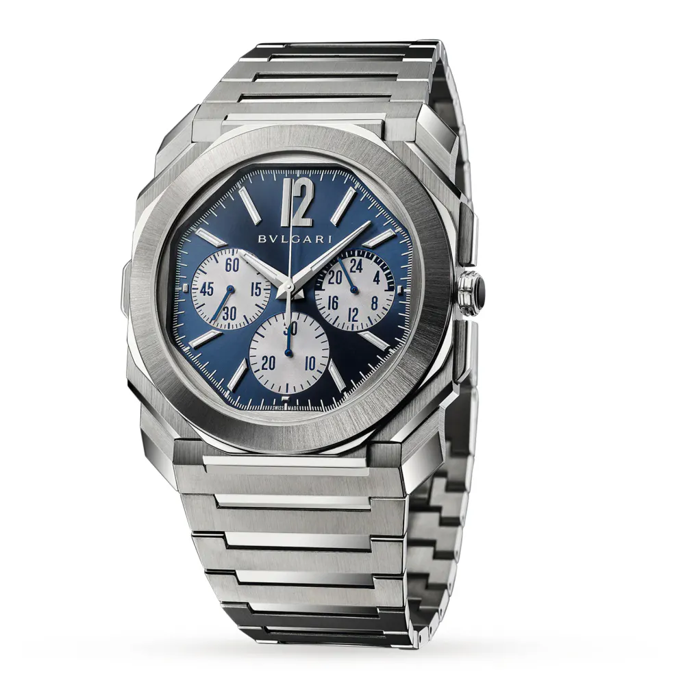 Bvlgari Octo Finissimo Watch in Blue, additional product view 2
