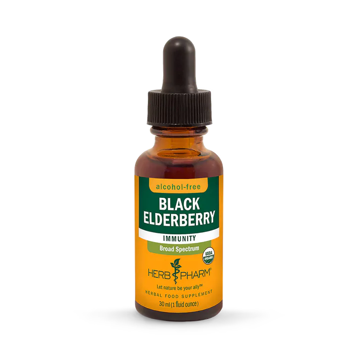 Herb Pharm Black Elderberry, Alcohol-Free 30ml Organic