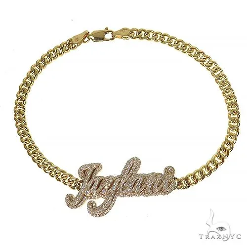 RINA - For Him CUSTOM Custom Made Diamond Name Bracelet 68492