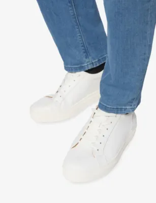 BOGGI Lace-Up Leather Trainers - EUR 45 / 11 UK MEN in WHITE, additional product view 2