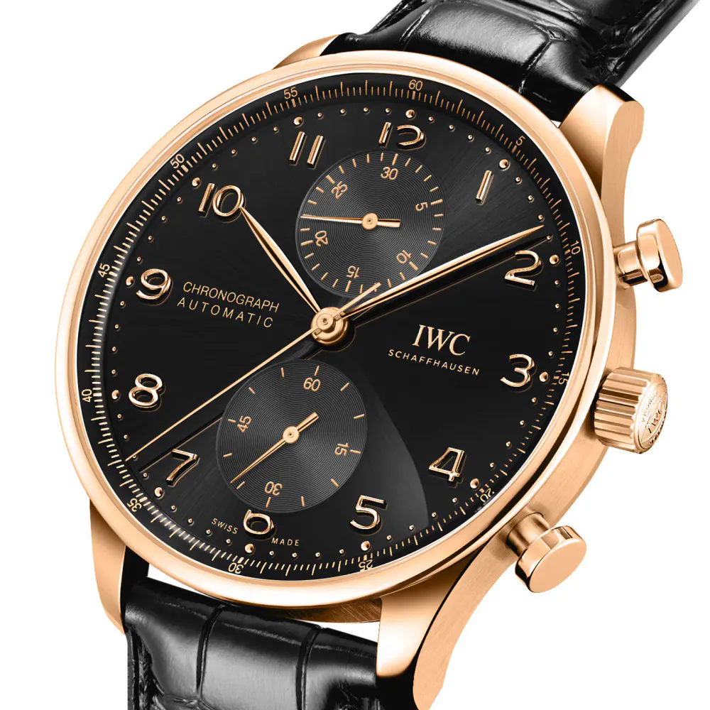 IWC Portugieser Chronograph 41 Obsidian detail 3
