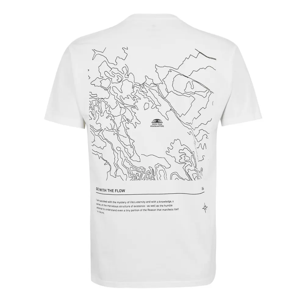 Snow Peak Men's HQ Topographic T-Shirt detail 2