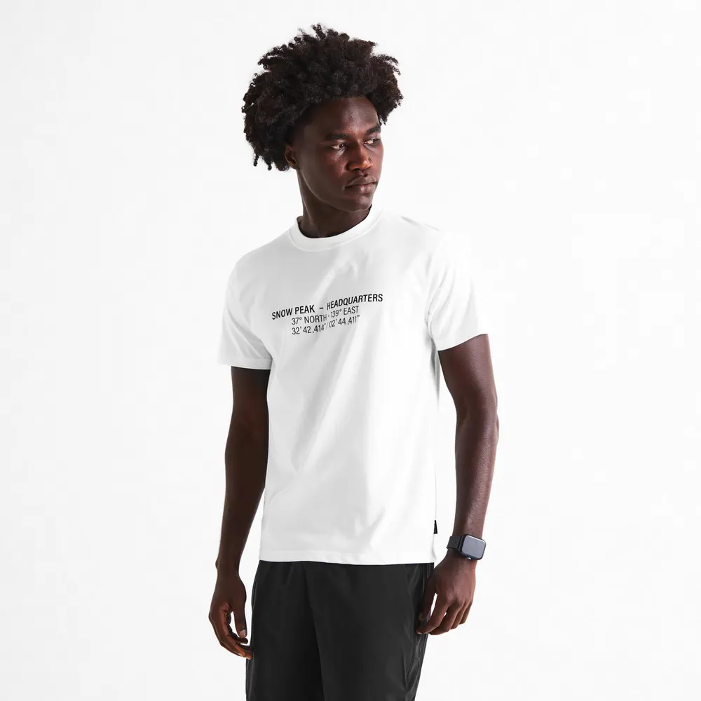 Snow Peak Men's HQ Topographic T-Shirt detail 3