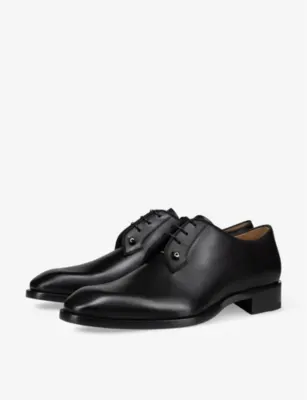 CHRISTIAN LOUBOUTIN Chambeliss leather derby shoes - EUR 40.5 / 6.5 UK MEN in BLACK, additional product view 3