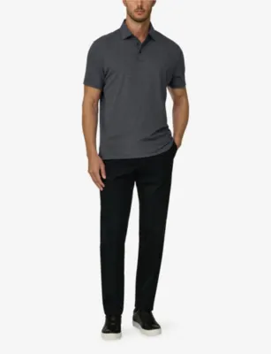 BOGGI MILANO Regular-Fit Short-Sleeve Stretch Cotton-Blend Polo detail 2