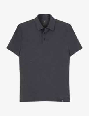 BOGGI MILANO Regular-Fit Short-Sleeve Stretch Cotton-Blend Polo