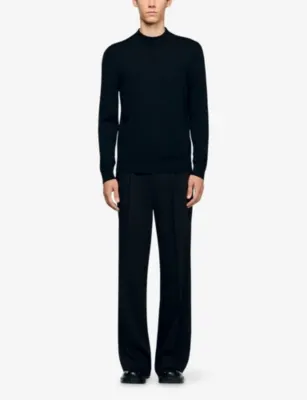 SANDRO Turtleneck wool jumper detail 2