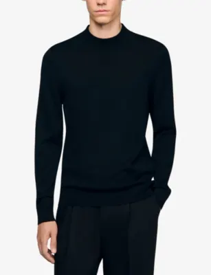 SANDRO Turtleneck wool jumper detail 3