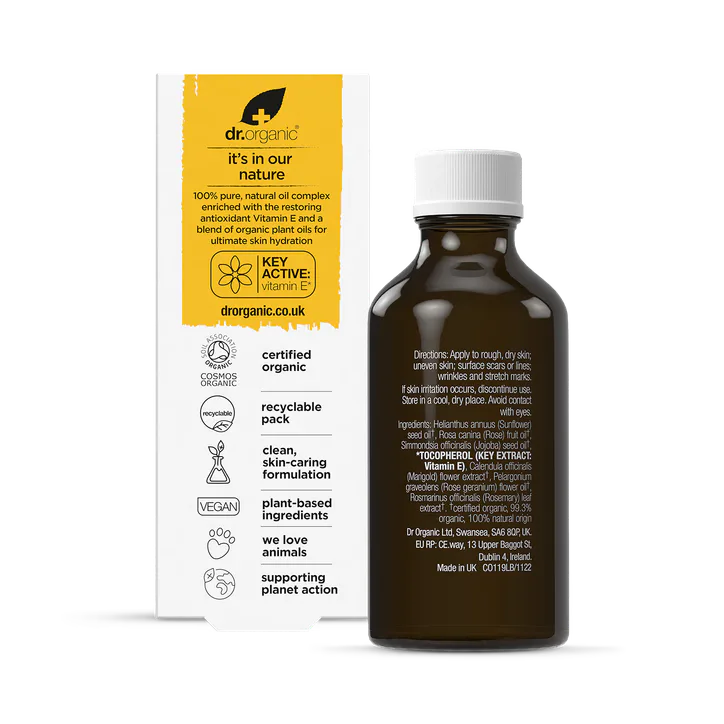 Dr Organic Vitamin E Pure Oil Complex 50ml, additional product view 2