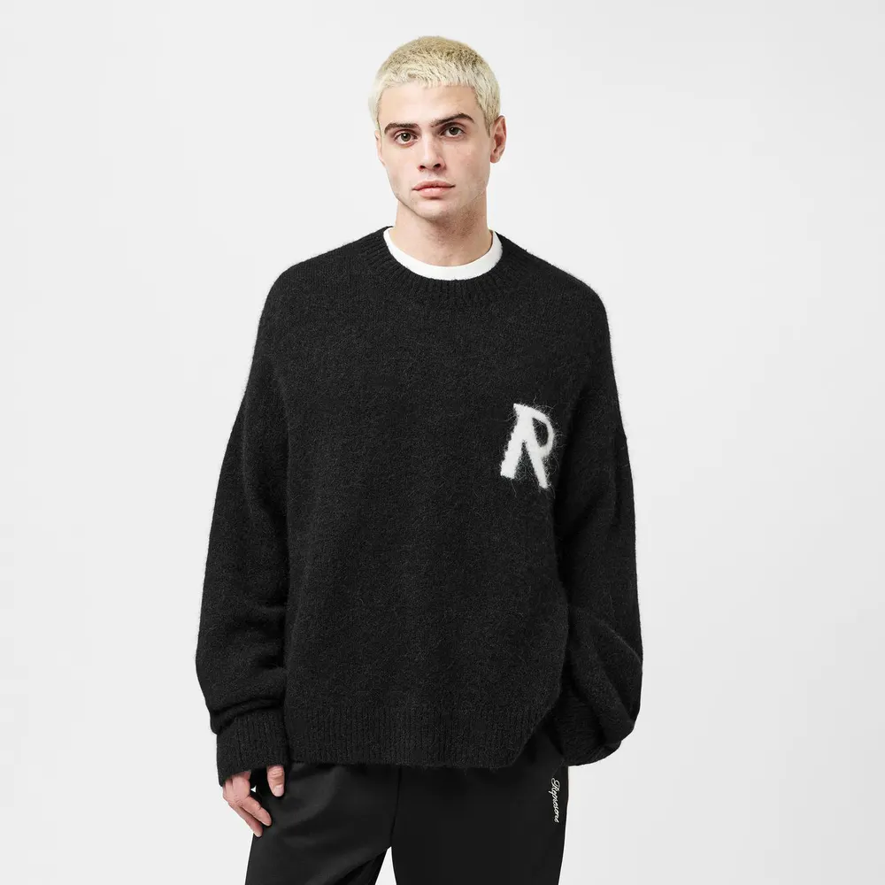 Represent Men's Rep R Knitted Crew Neck Jumper detail 3
