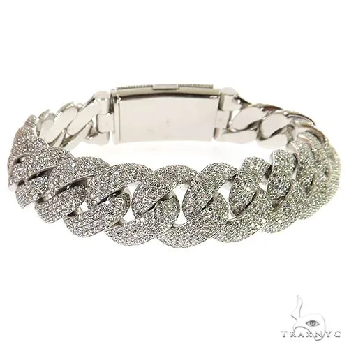 RINA - For Him CUSTOM 14K Gold Miami Cuban Diamond Bracelet 69046