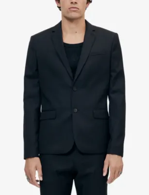 THE KOOPLES Single-breasted slim-fit wool suit jacket detail 3
