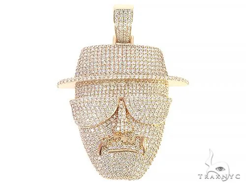 RINA - For Him CUSTOM Custom Made Diamond Face Pendant 65669 in Rose Gold – Pendant