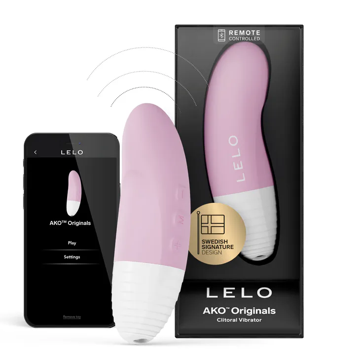 Lelo AKO™ Originals Clitoral Vibrator Soft Pink, additional product view 2