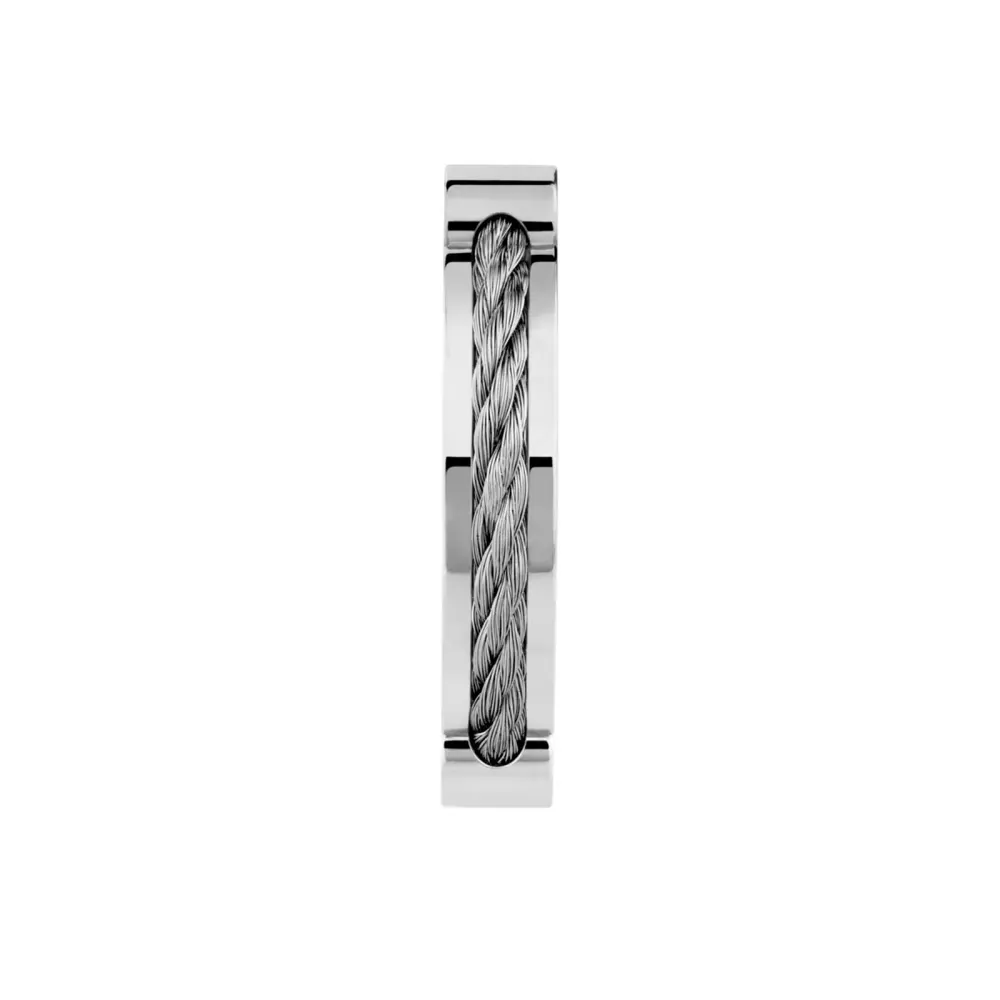 Fred Force 10 18ct White Gold Cable Winch Ring, additional product view 2