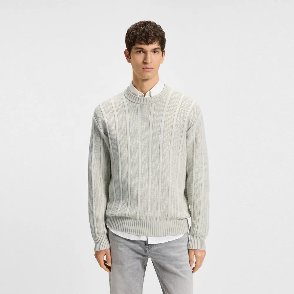 Boss Men's Kaktus Knitted Tops in Light Beige 271, additional product view 2