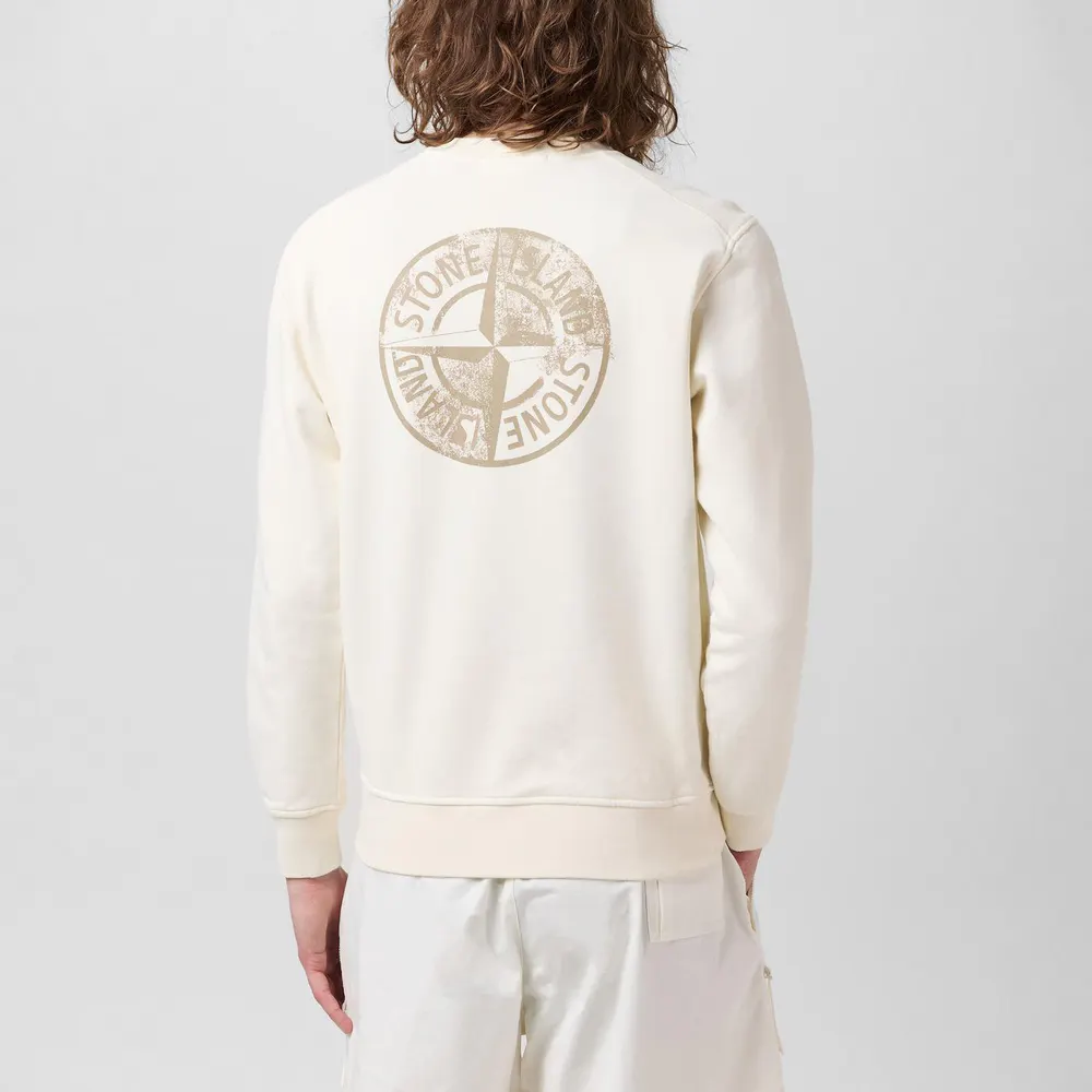 Stone Island Men's Dial Logo Sweatshirt detail 3