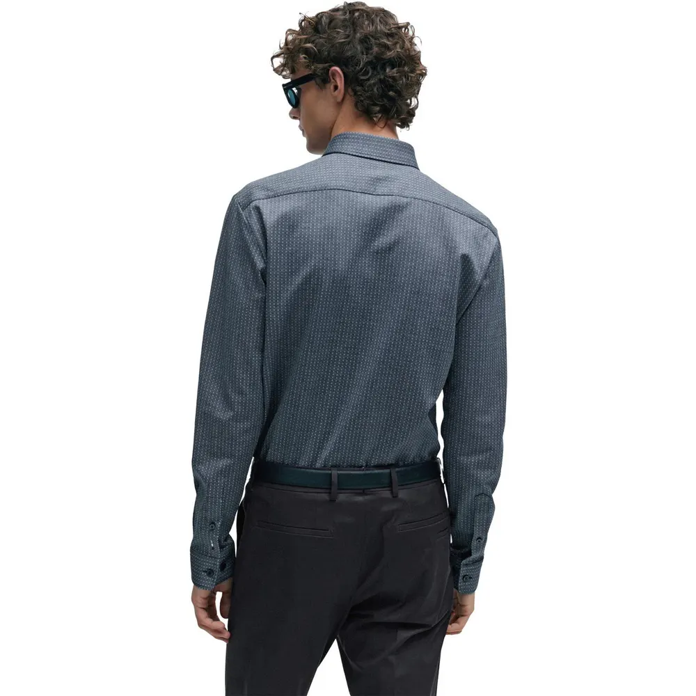 Boss Men's S Roan Kent Oxford Long-Sleeve Shirt detail 2