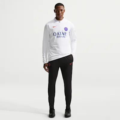 Nike Paris Saint-Germain Strike Men's Nike Dri-FIT Football Knit Pants - Black/Global Red/Global Red