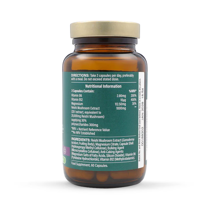 For Him Reishi 20000mg 60 Capsules, additional product view 2