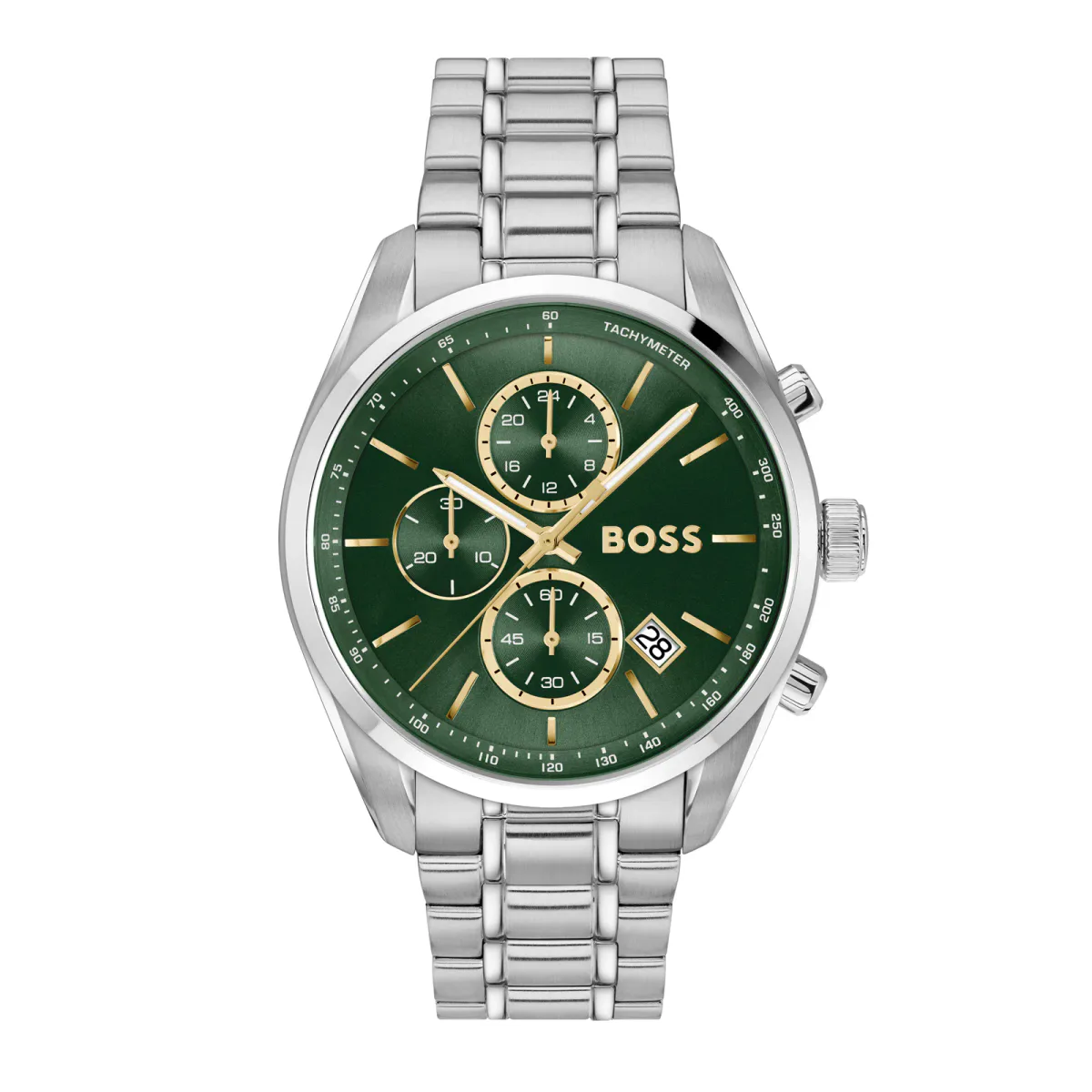 BOSS Grand Prix 44mm Mens Watch Green