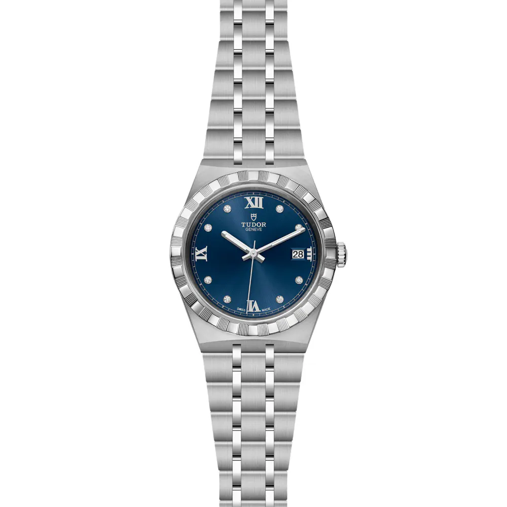 Tudor Royal 38mm, Steel Case, Blue Dial detail 2