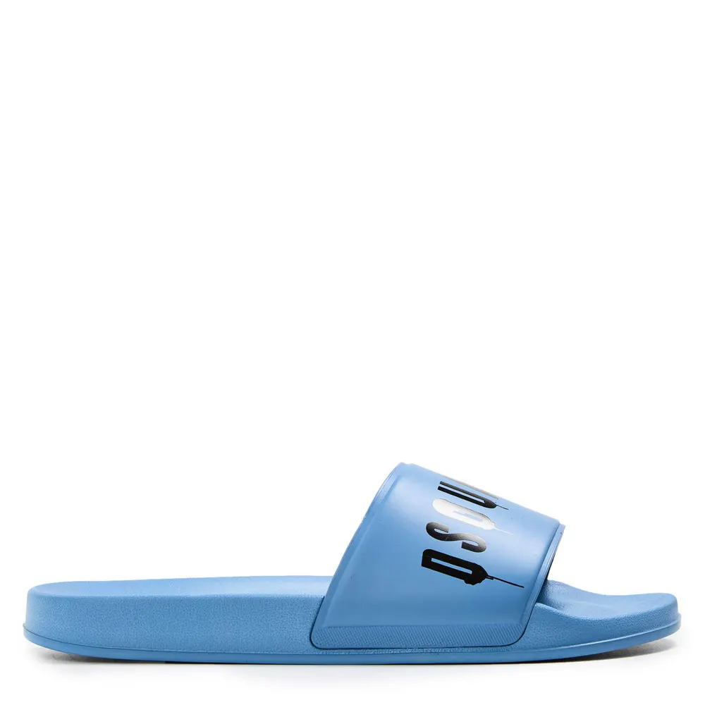 DSquared2 Spray Sliders in Light Blue – Footwear
