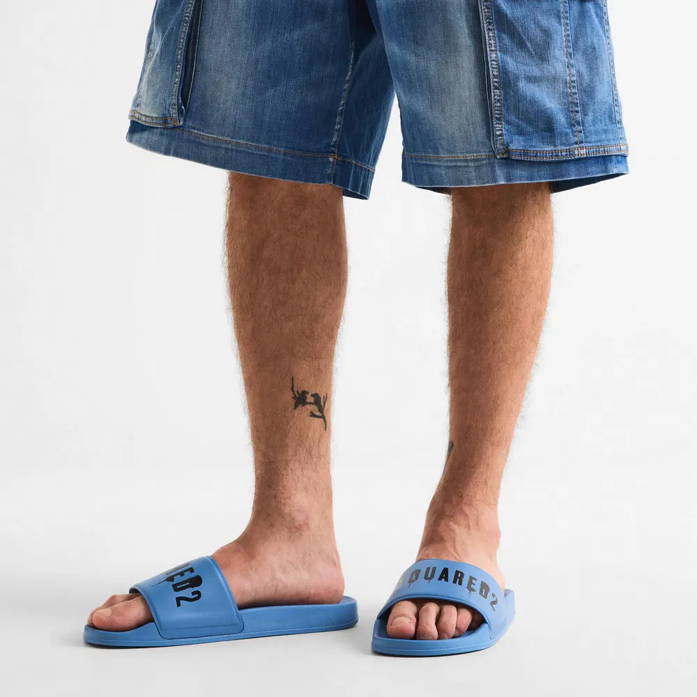 DSquared2 Spray Sliders in Light Blue, additional product view 3