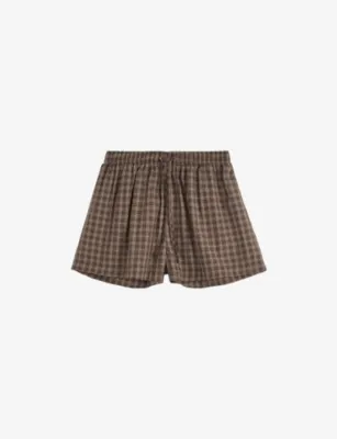 TEKLA Striped Cotton-Twill Pyjama Shorts - Hessel Stripes detail 2