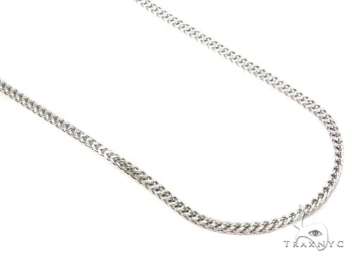 JALGAS - SKYLINE JEWELRY 10K White Gold Hollow Franco Chain 2mm 47480 in 18 Inches – Chain