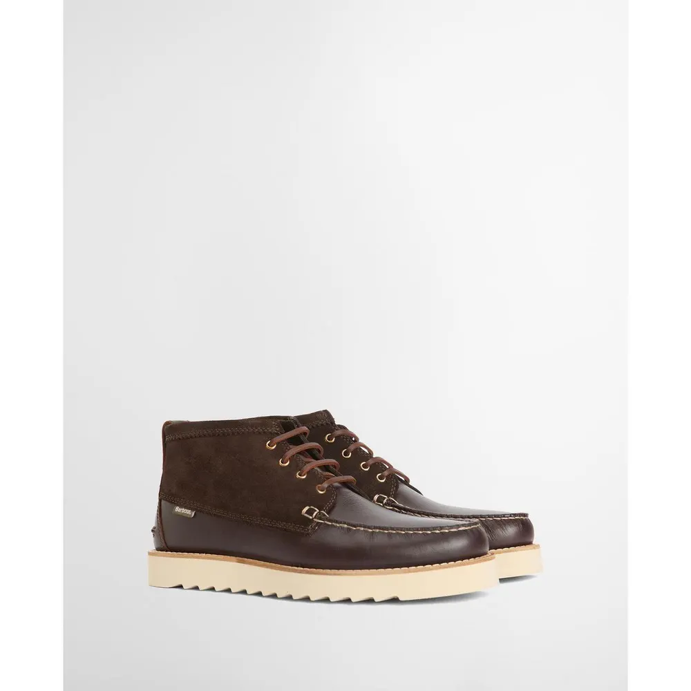 Barbour Men's Hadston Modern Heritage Leather Chukka Boots detail 2