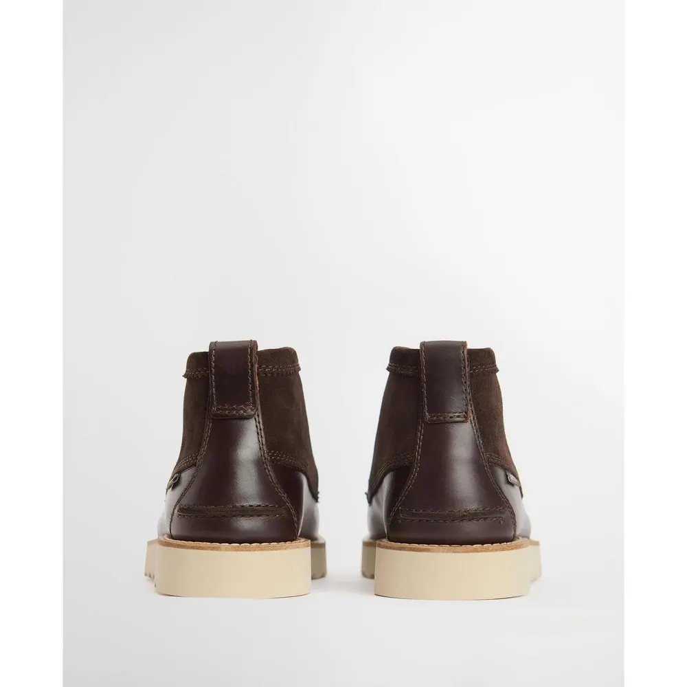 Barbour Men's Hadston Modern Heritage Leather Chukka Boots detail 3