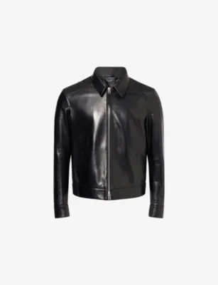 TOM FORD Slim-Fit Collared Leather Jacket