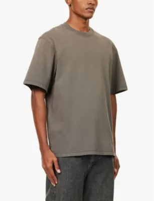 AGOLDE Asha crewneck cotton-jersey T-shirt detail 3