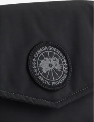 CANADA GOOSE Brand-embroidered mini shell bag detail 3