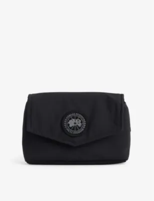 CANADA GOOSE Brand-embroidered mini shell bag