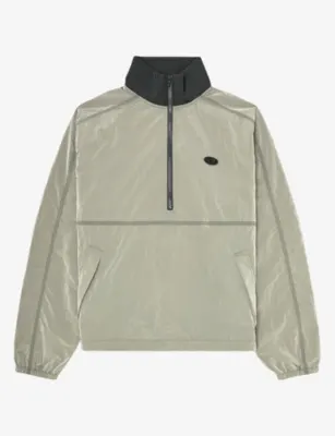 DIESEL Half-Zip Crinkle Nylon Jacket