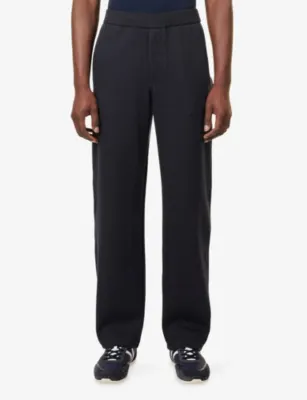 EMPORIO ARMANI Jacquard Relaxed-Fit Woven Track Bottoms detail 3